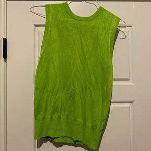 Zara Lime Green Sleeveless Sweater
